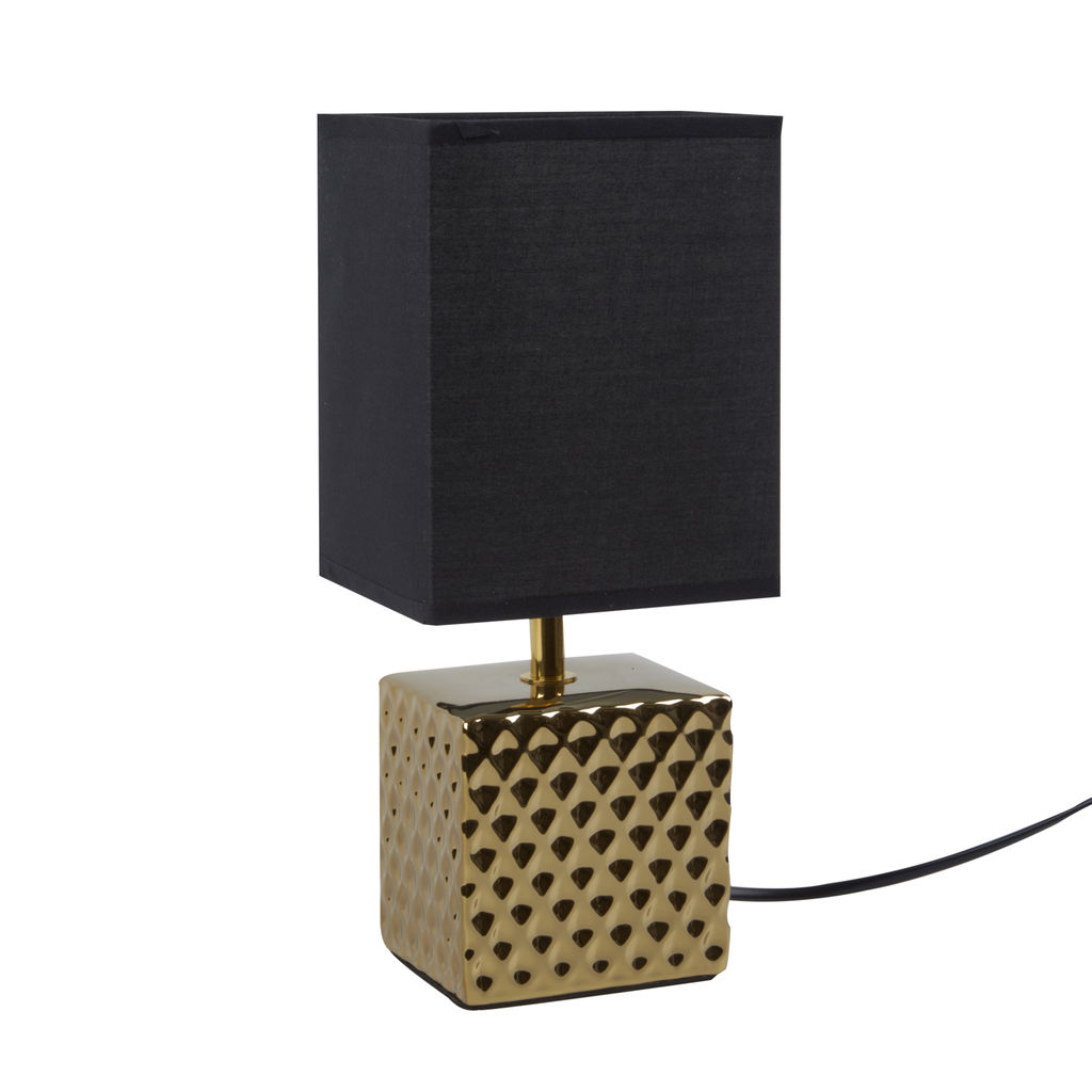 UML-B306 E14 GOLD/BLACK Светильник настольный декоративный под лампу Е14, 40W. Механический выключатель. Золотой/Черный. ТМ Uniel - Volpe фото 5