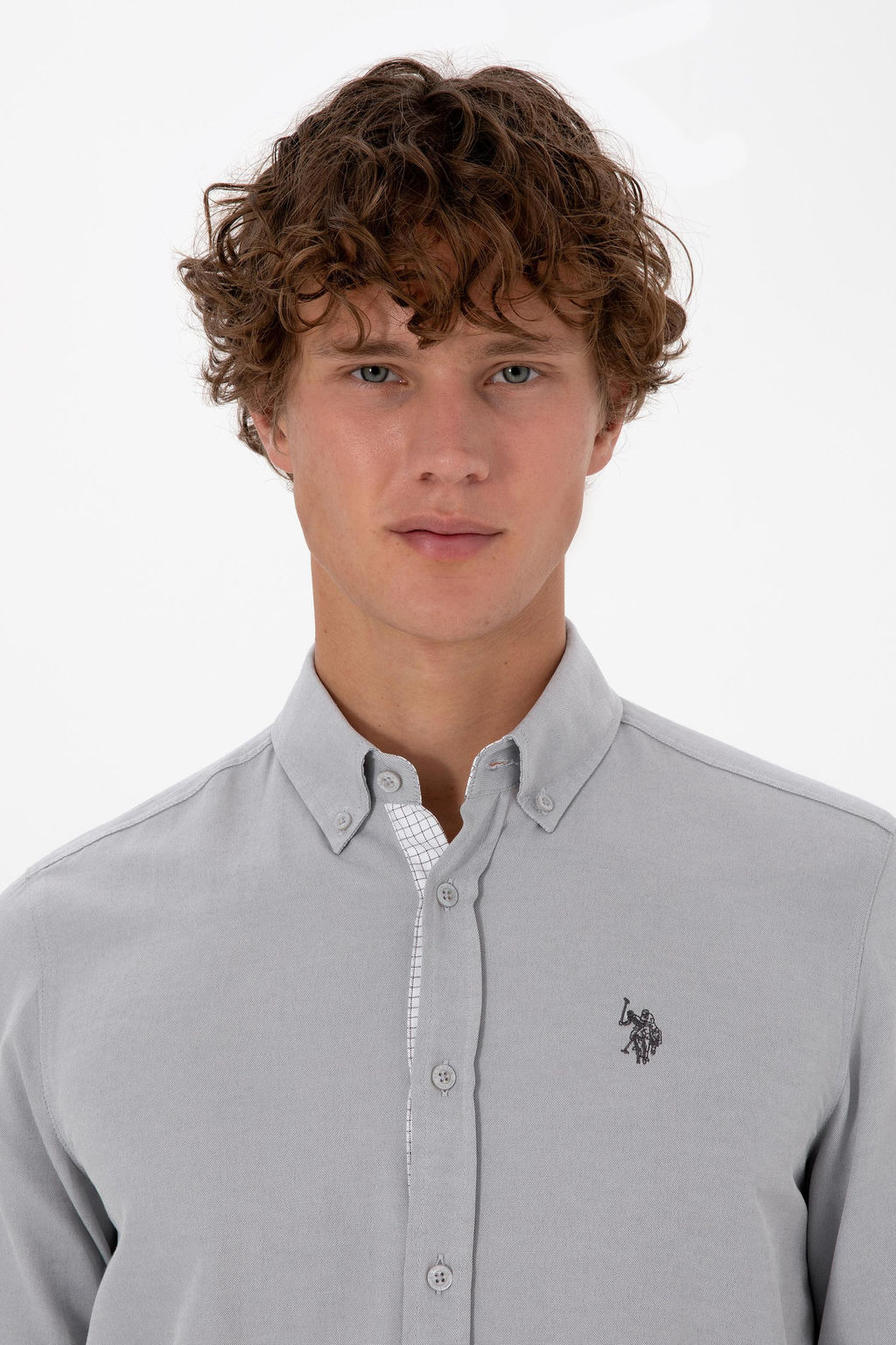 Erkek Gri Uzun Kollu G_mlek Sepette S_rpriz _ndirim - U.s. polo assn фото 2