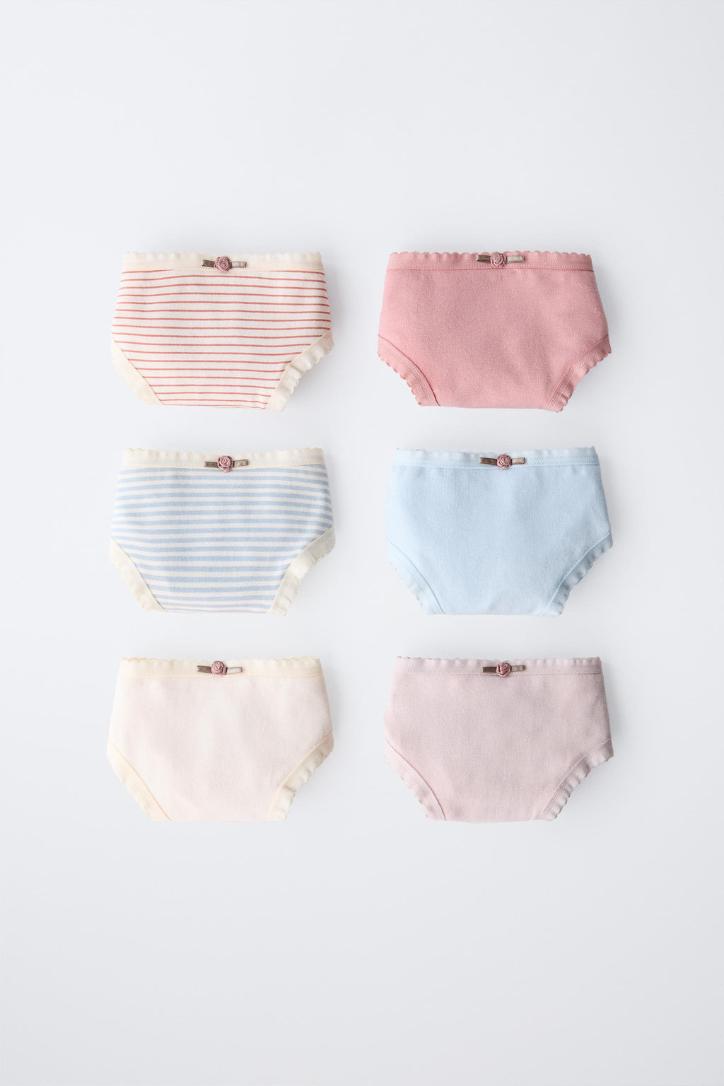 6-14 YEARS/ SIX-PACK OF FLORAL BRIEFS