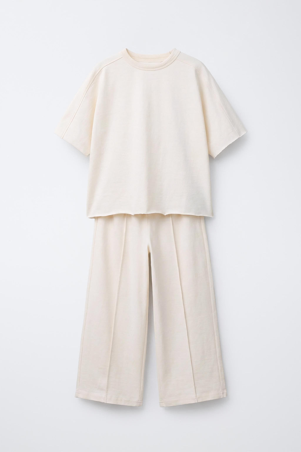 CONJUNTO CAMISETA Y PANTAL?N NERVIO HEAVY WEIGHT / Crudo - Zara фото 2