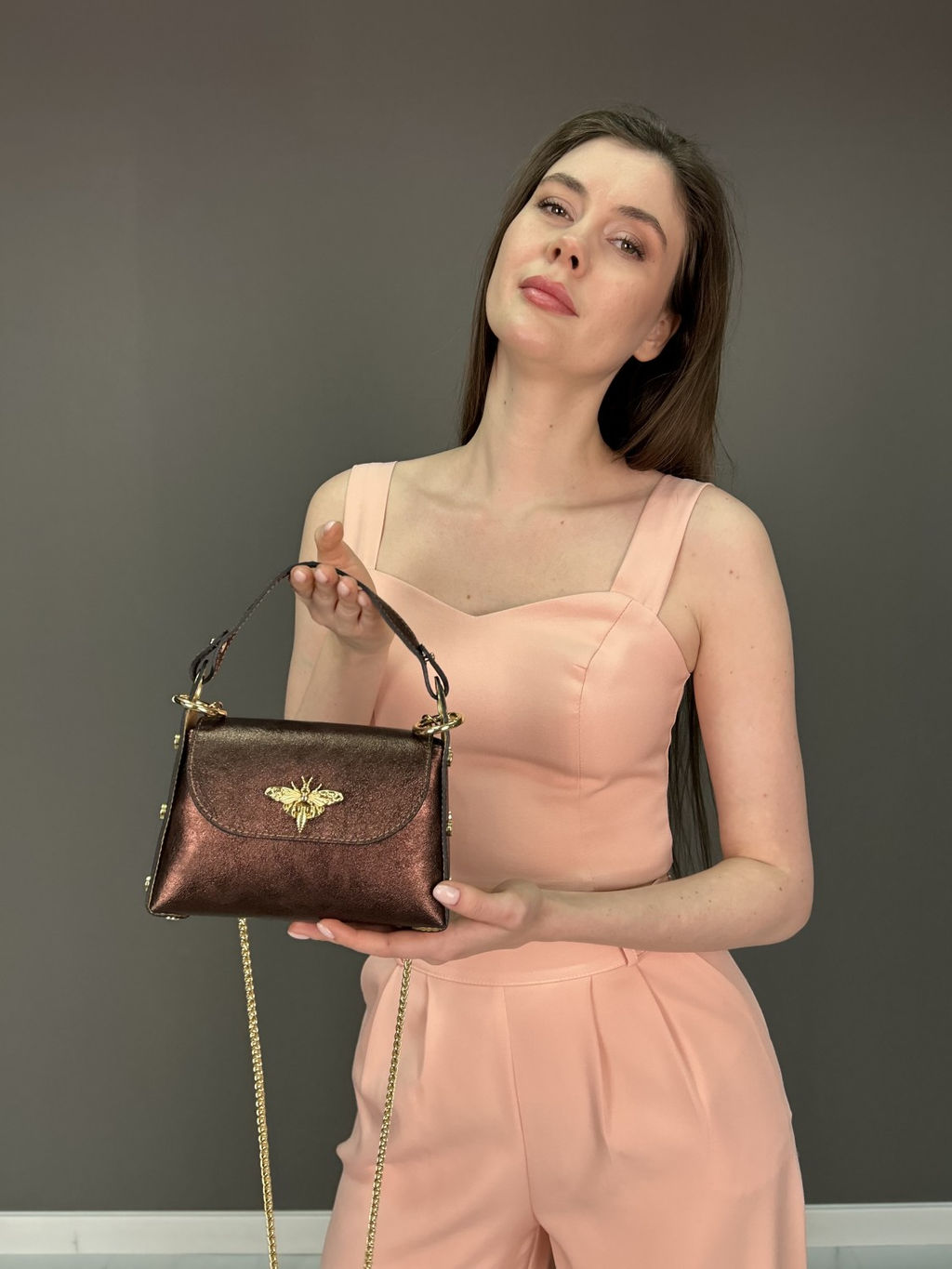 Сумка женская из телячьей кожи