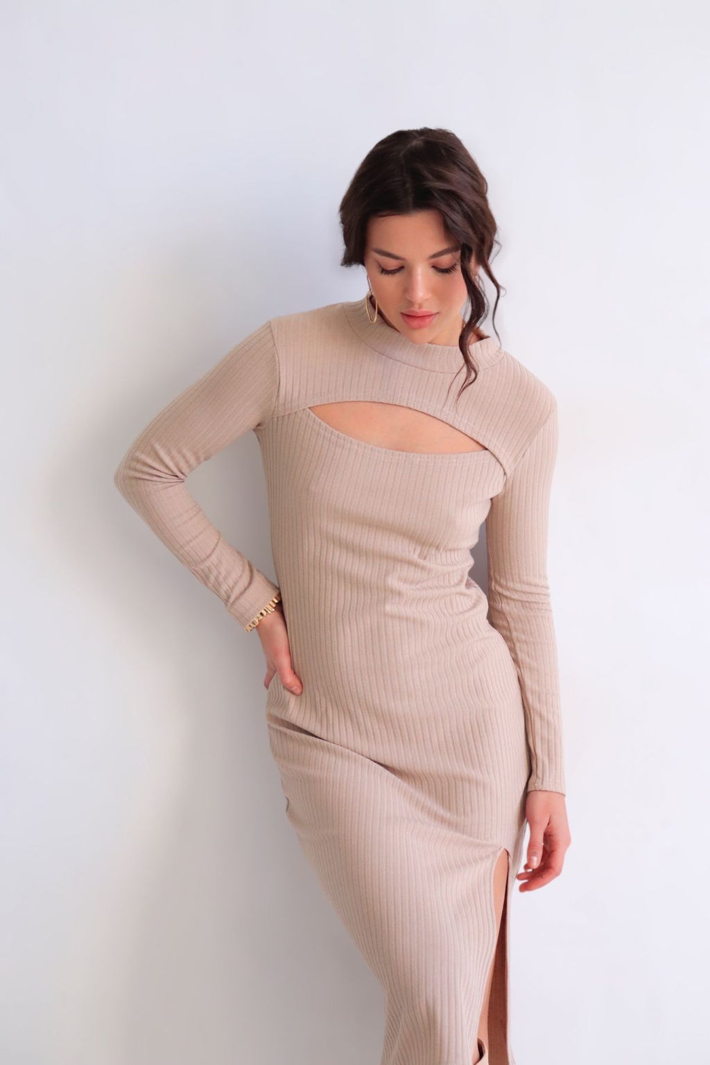 Martichelli Платье бежевое фото 4