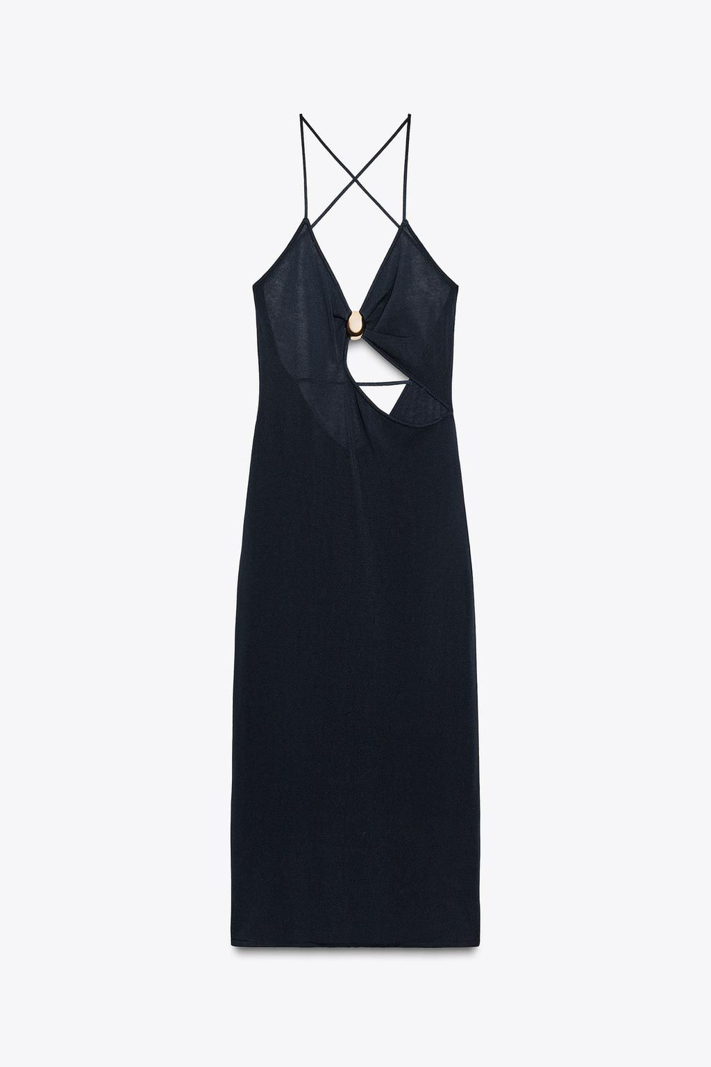 KNIT DRESS WITH CUT OUT DETAIL - Zara фото 5
