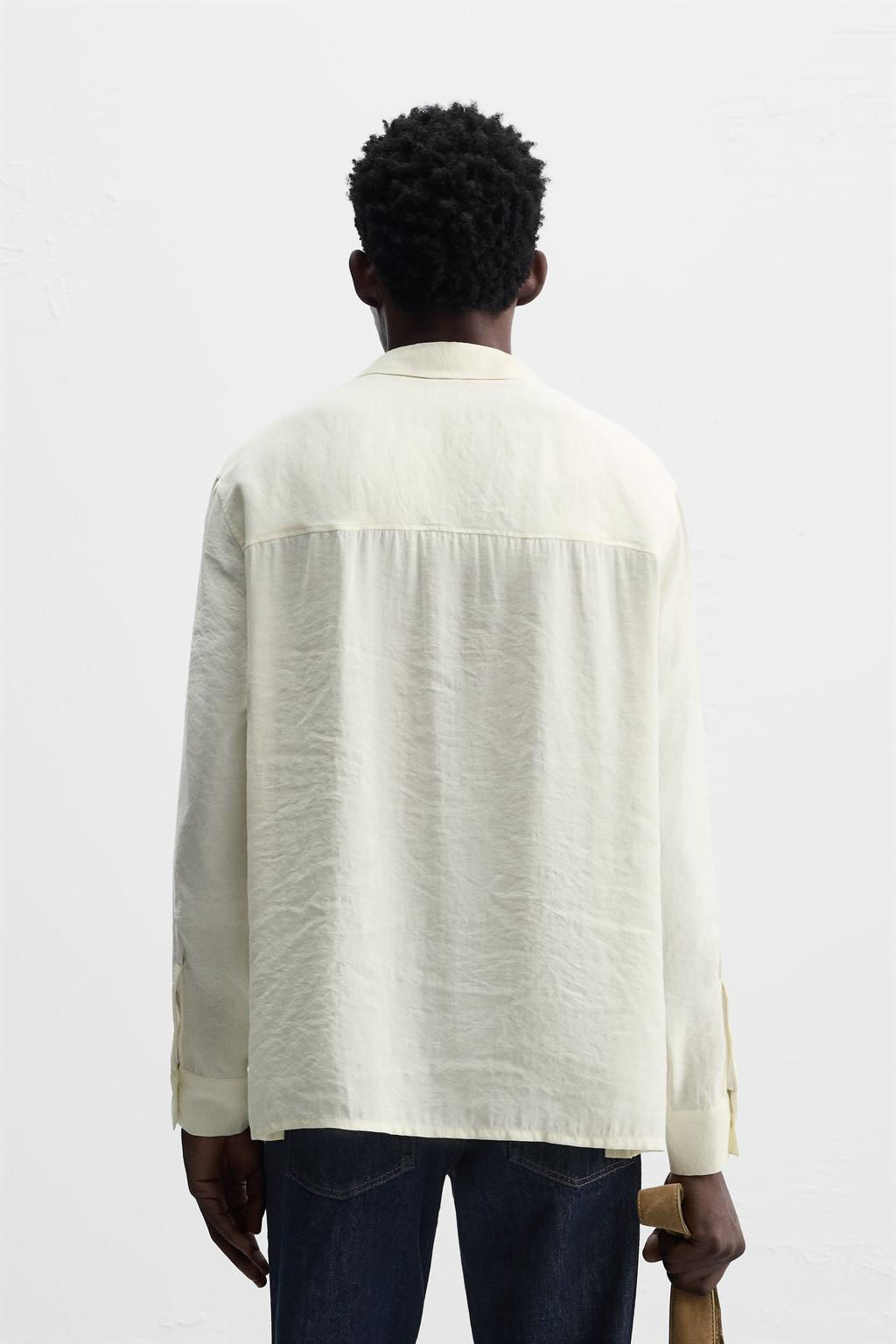 SHIRT WITH SIDE BUTTONS - Zara фото 14