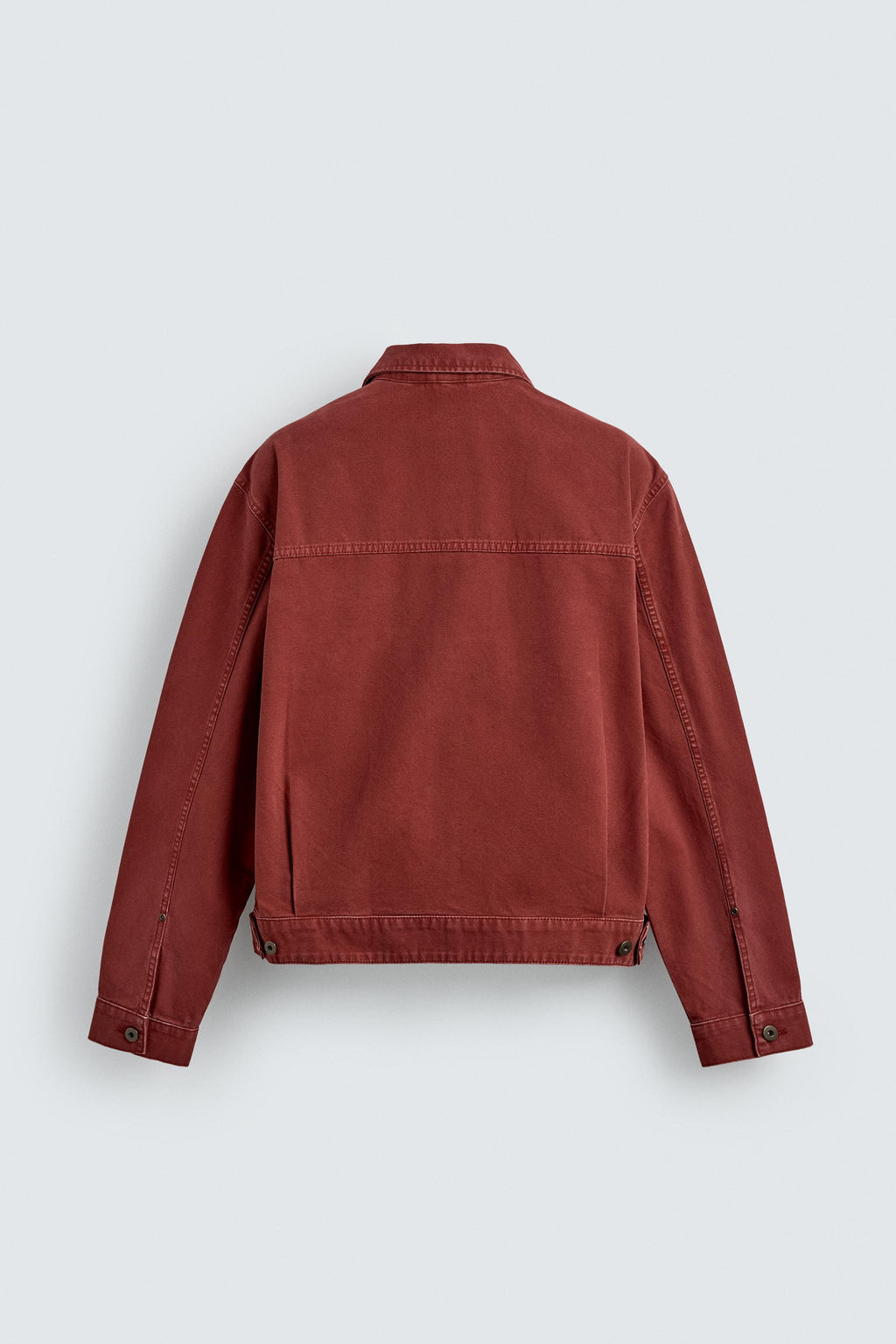 CAZADORA CROPPED FIT PARCHE / Rojo - Zara фото 9