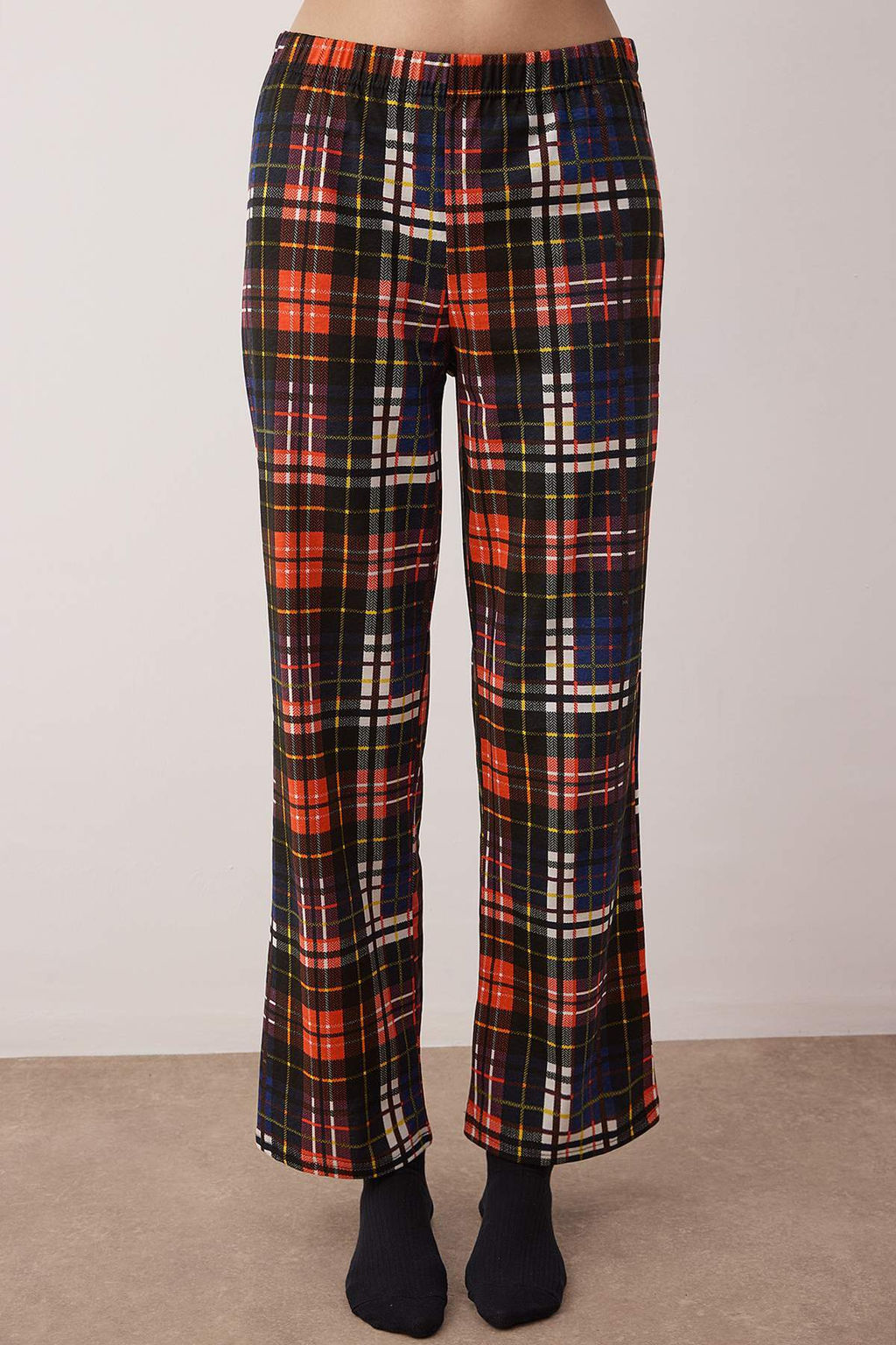 Trendyolmilla Yesil %100 Pamuklu Y?lbas? Temal? Orme Pijama Tak?m? THMAW24PT00059  фото 13