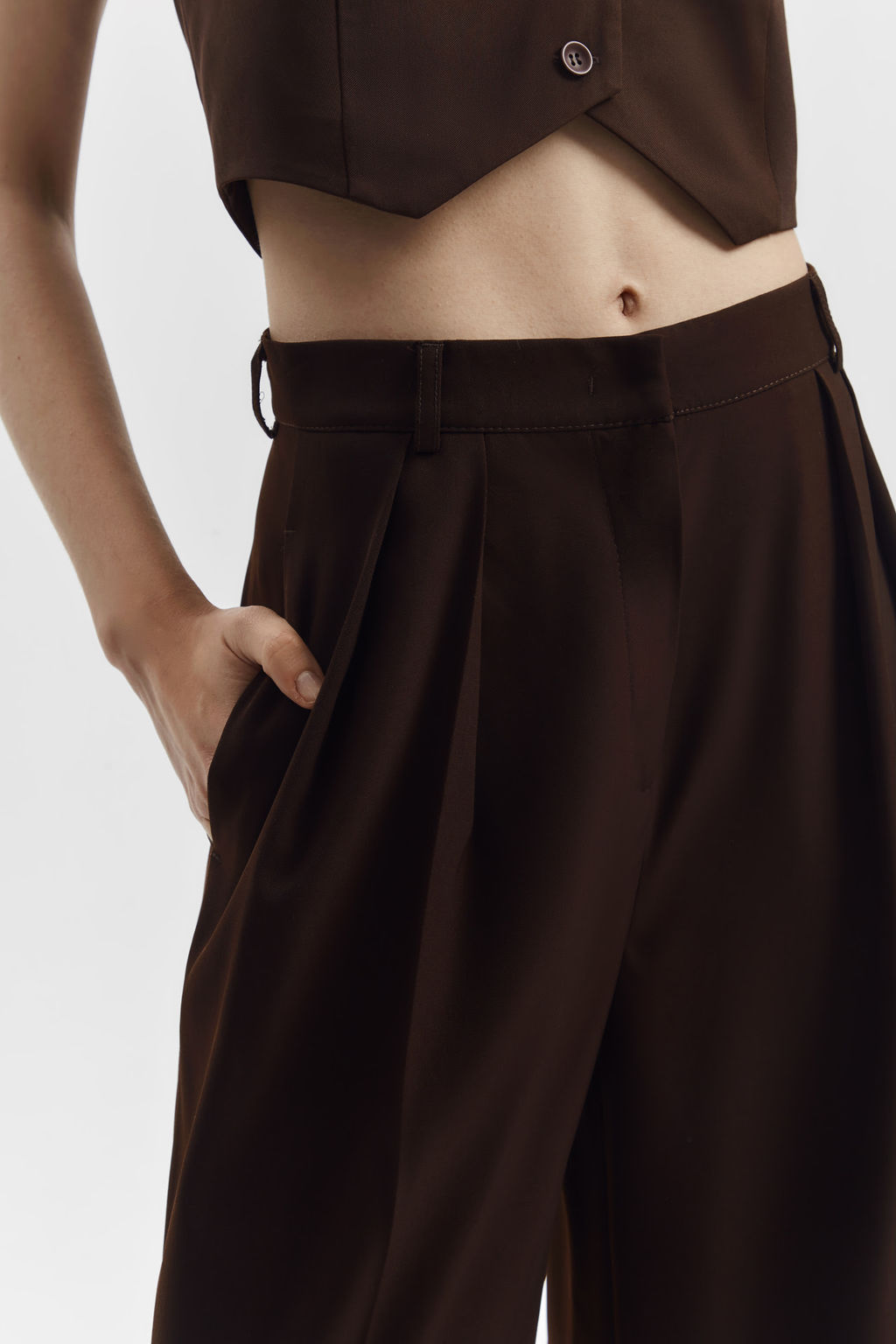 Брюки-палаццо со складками - Mollis фото 3