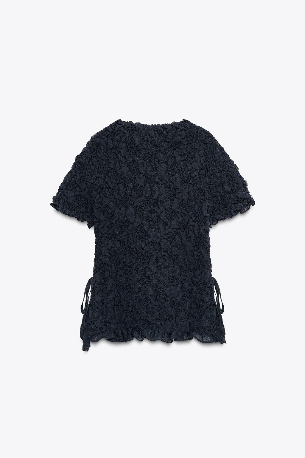 TEXTURED KNIT TOP WITH BOWS - Zara фото 5