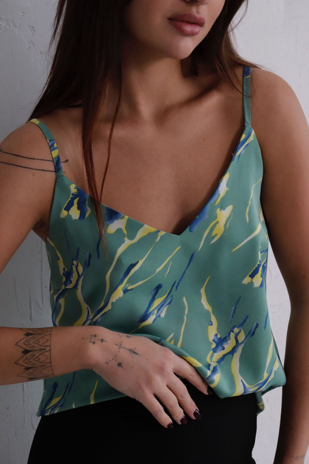 11098 Топ базовый с принтом - Martichelli фото 14