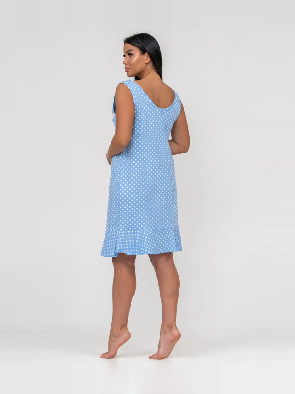 Ночная сорочка женская, цвет голубой