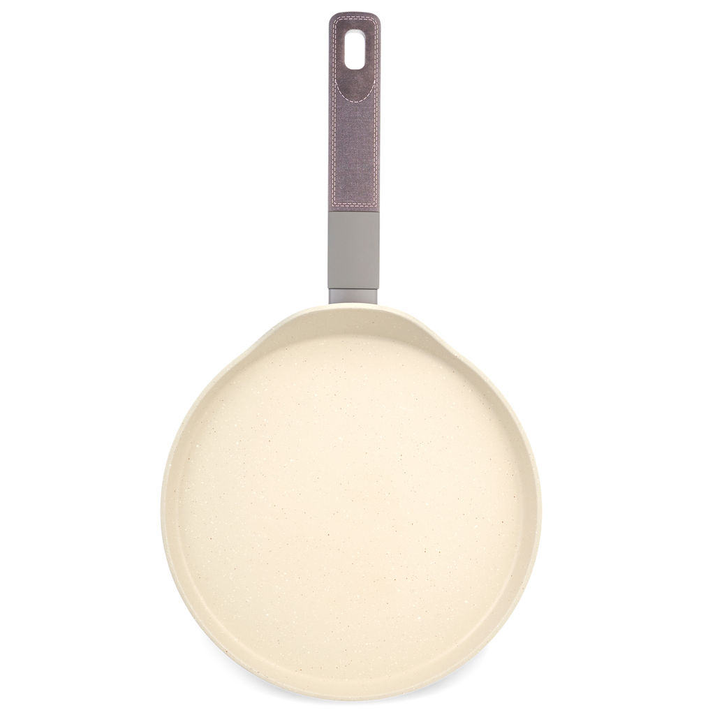 СКОВОРОДА БЛИННАЯ С АНТИПРИГАРНЫМ ПОКРЫТИЕМ PFLUON MARBLE, 24*4,3 СМ - Agness фото 3