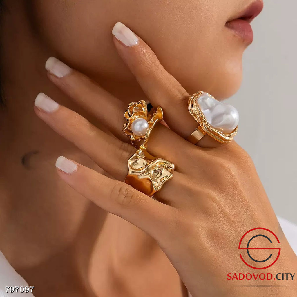 Трендовый сет из 3-х колец - Bruno фото 2