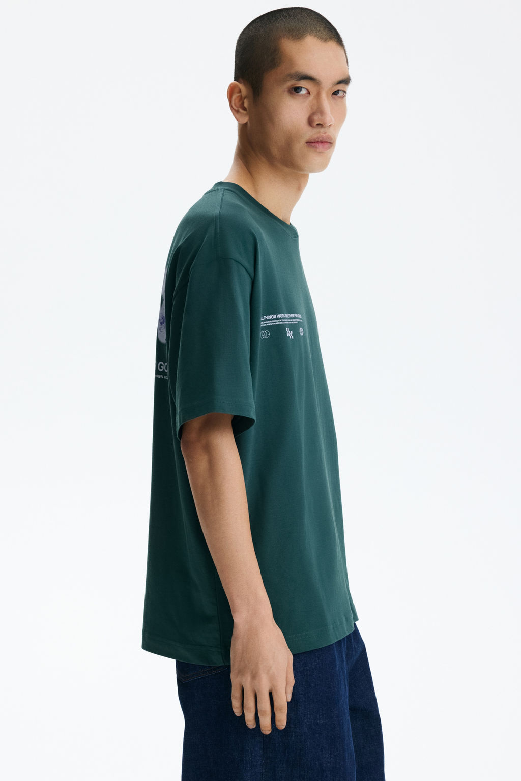 Camiseta estampada Relaxed Fit - H&m фото 7