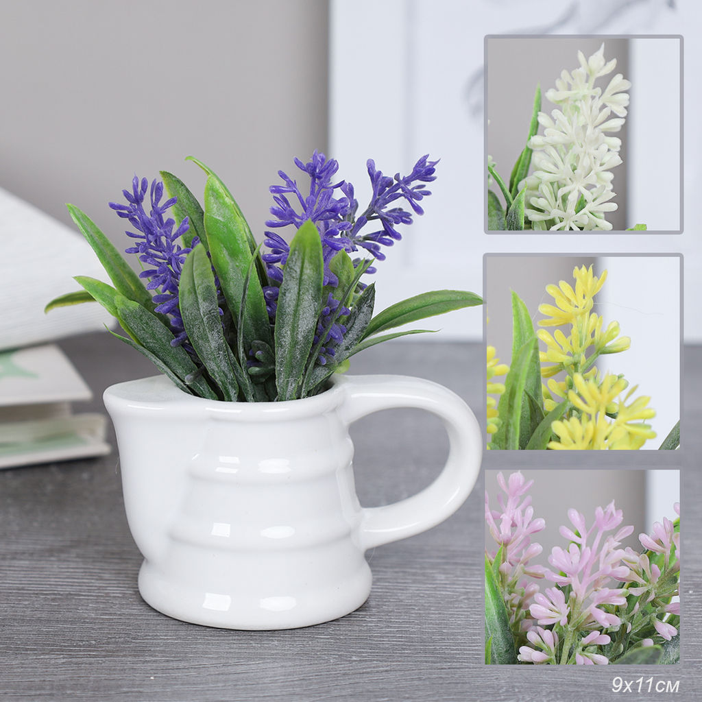 Цветочная композиция Лаванда лейка 11 см / 9090-4 /уп 72/ - Галеонтрейд фото 17