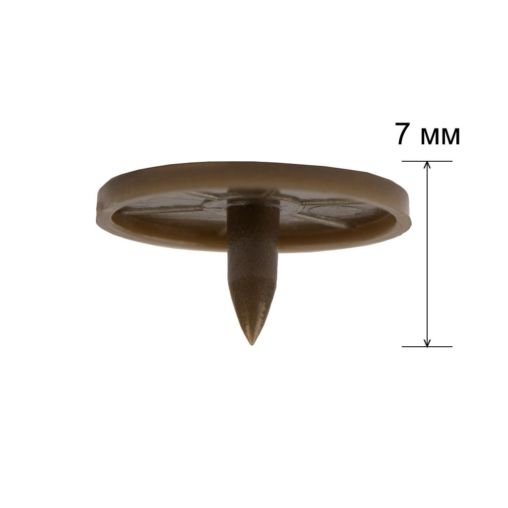 Кнопка Micron POM-15/500 Кнопки пластиковые пластик d 15 мм 500 шт. № 015 коричневый