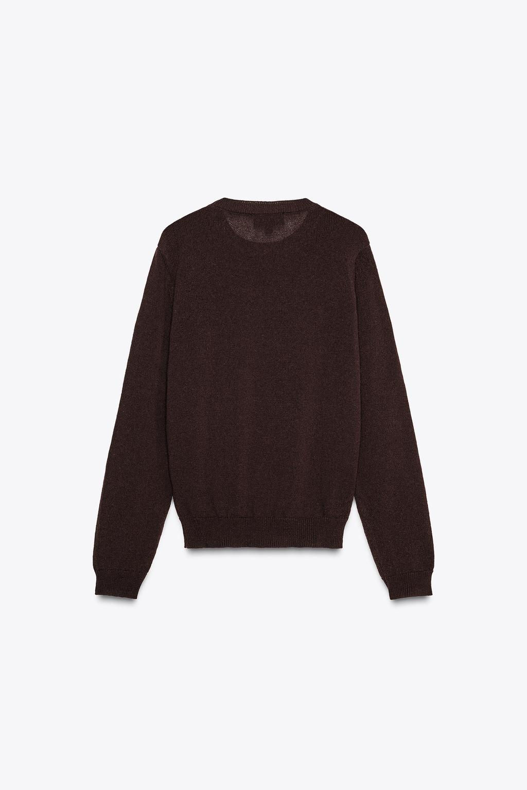 PLAIN RUSTIC KNIT SWEATER - Zara фото 4