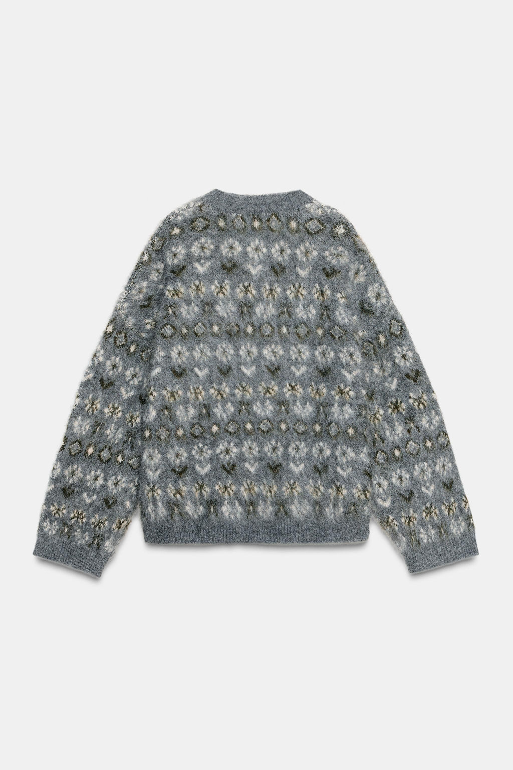 BRUSHED EFFECT JACQUARD KNIT JUMPER - Zara фото 5