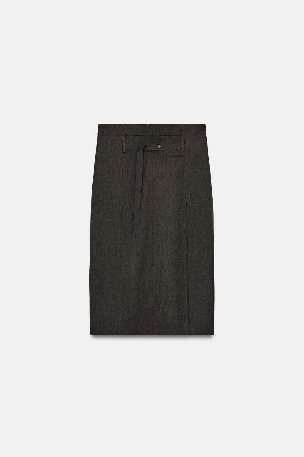 ZW COLLECTION STRAIGHT MIDI SKIRT - Zara фото 15