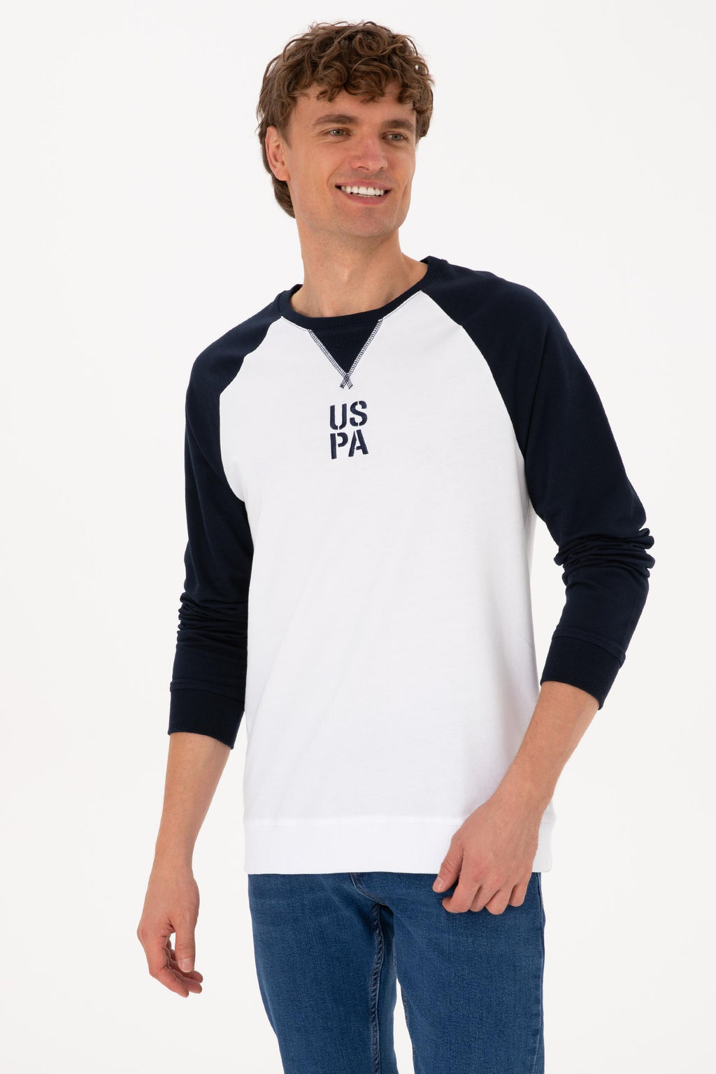 Erkek Bisiklet Yaka Regular Fit Lacivert Sweatshirt