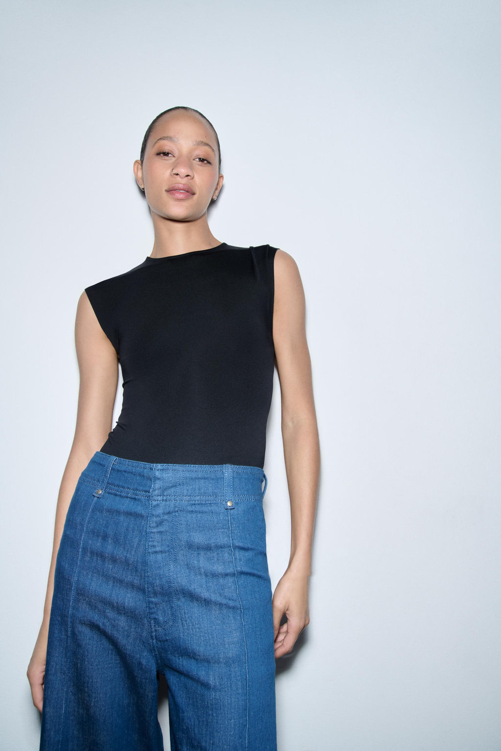 JEANS ZW COLLECTION WIDE LEG HIGH-WAIST - Zara фото 2