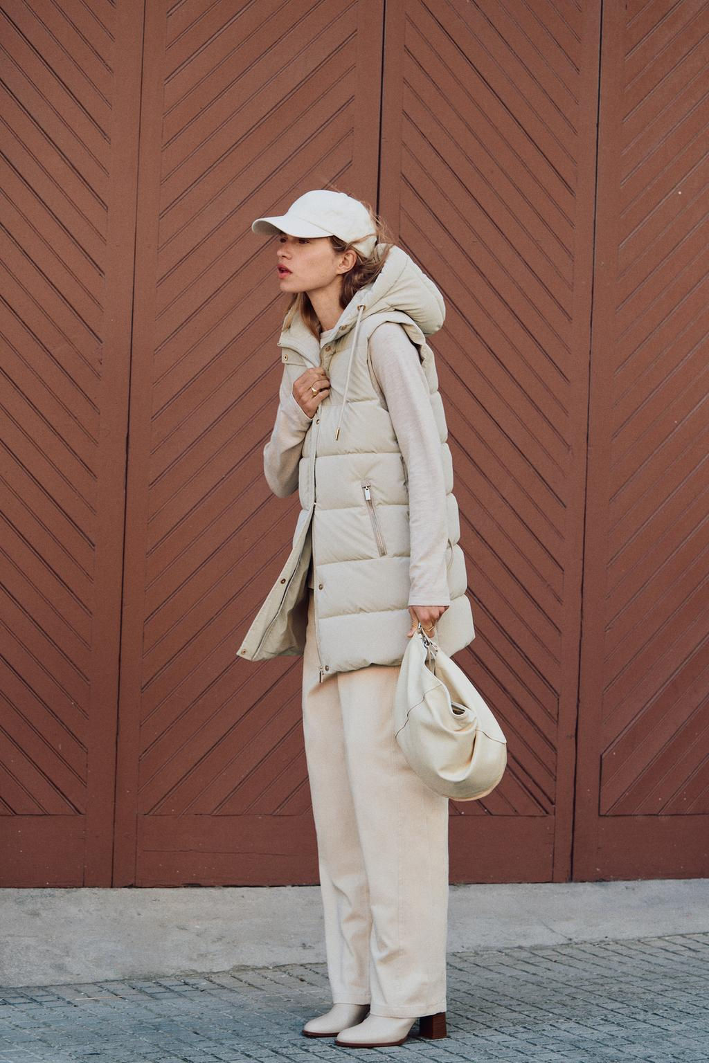 LONG PUFFER GILET - Zara фото 14