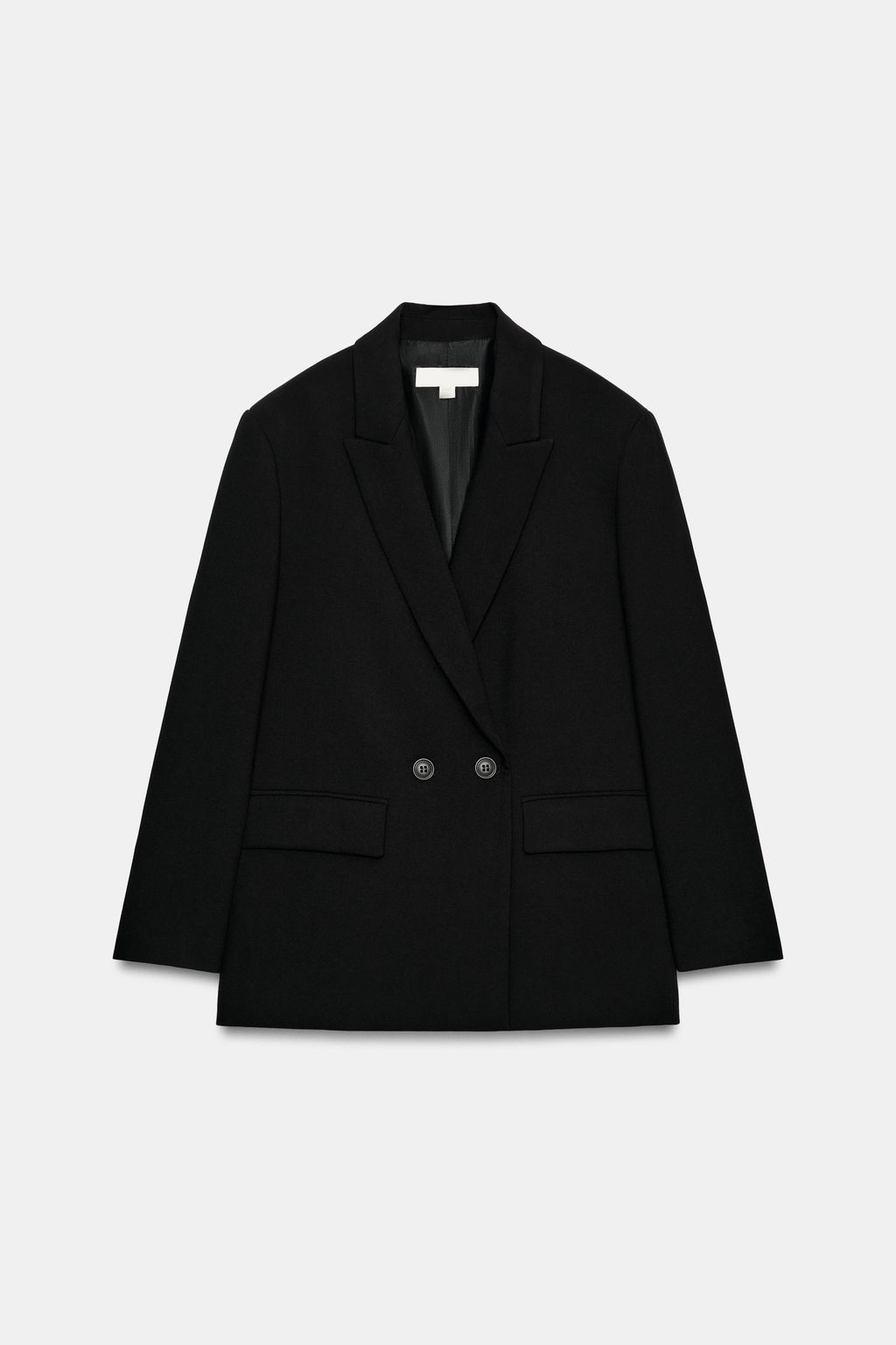 BLAZER CRUZADA OVERSIZE / Negro - Zara фото 2