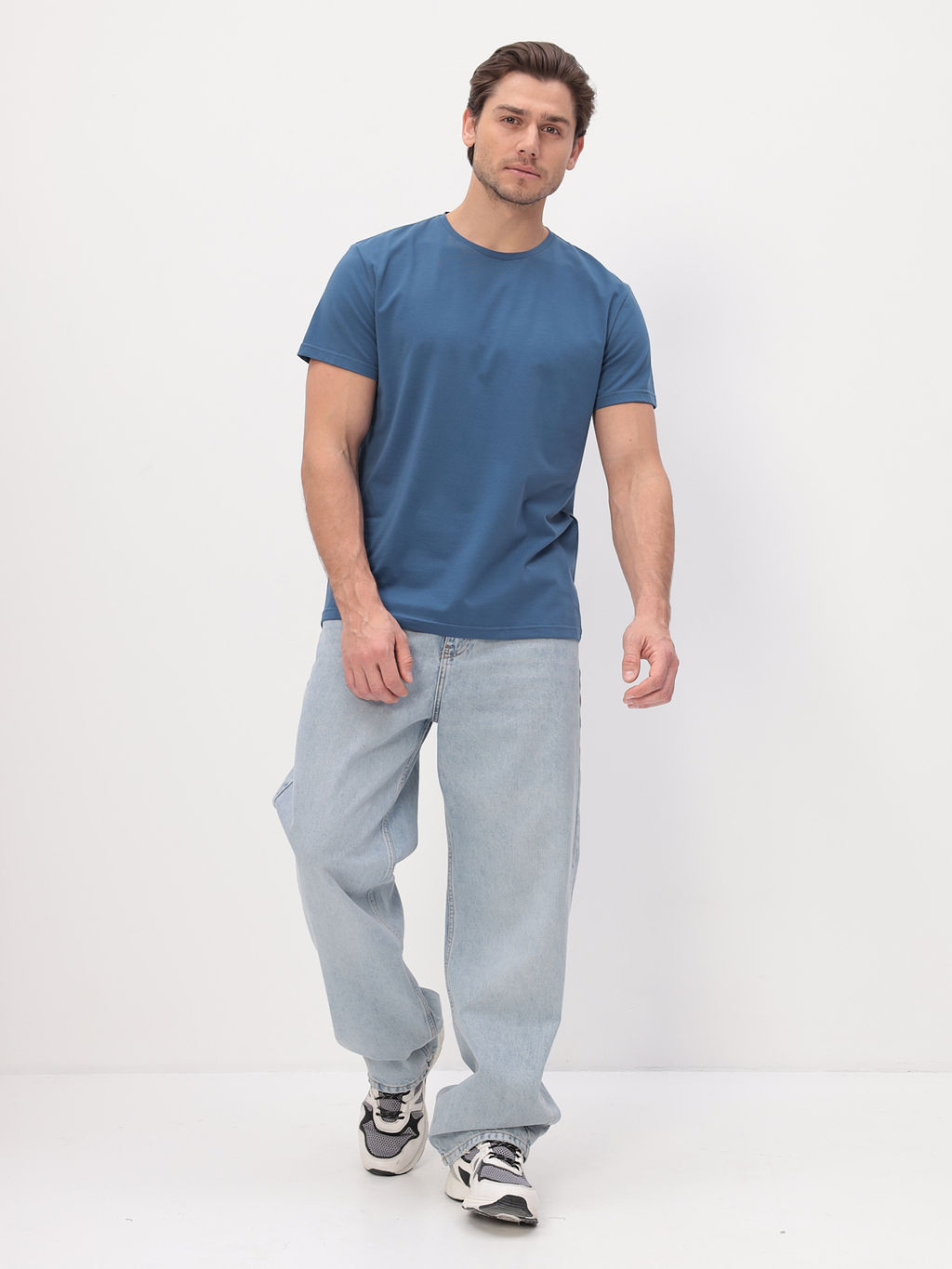 Футболка мужская короткий рукав GREG G145-KO-SA-S5121 (т.джинс)  фото 5