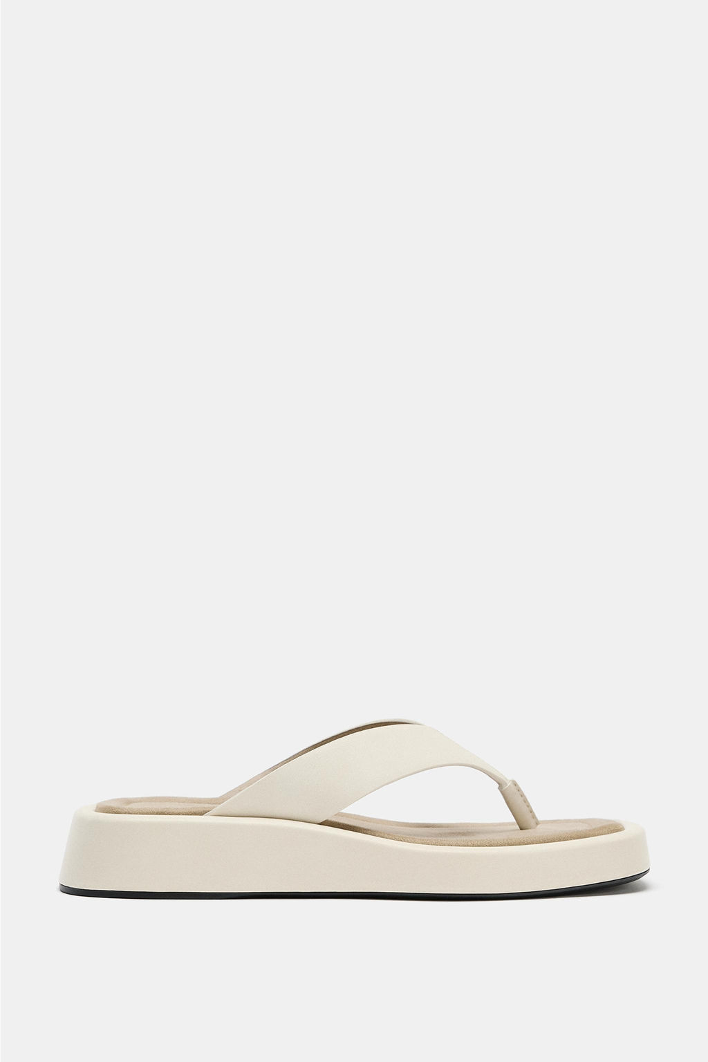 SANDALIA PLATAFORMA / blanco - Zara фото 4