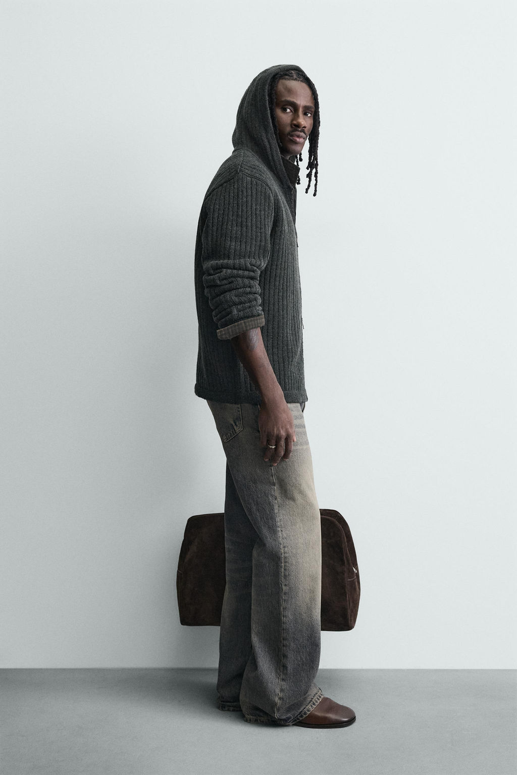 TEXTURED RIBBED JACKET - Zara фото 4