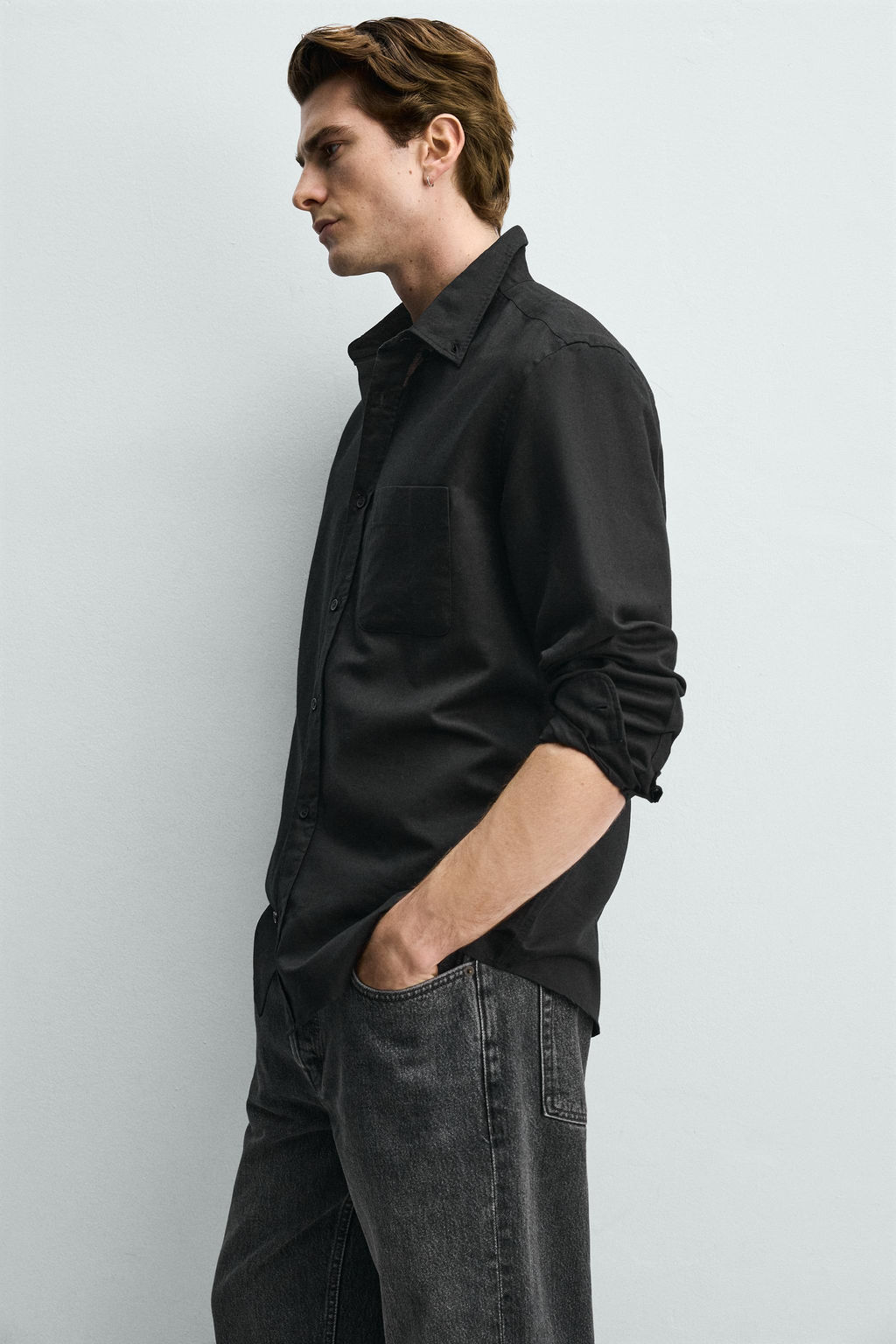 CAMISA REGULAR FIT BOLSILLOS / Lima claro - Zara фото 16