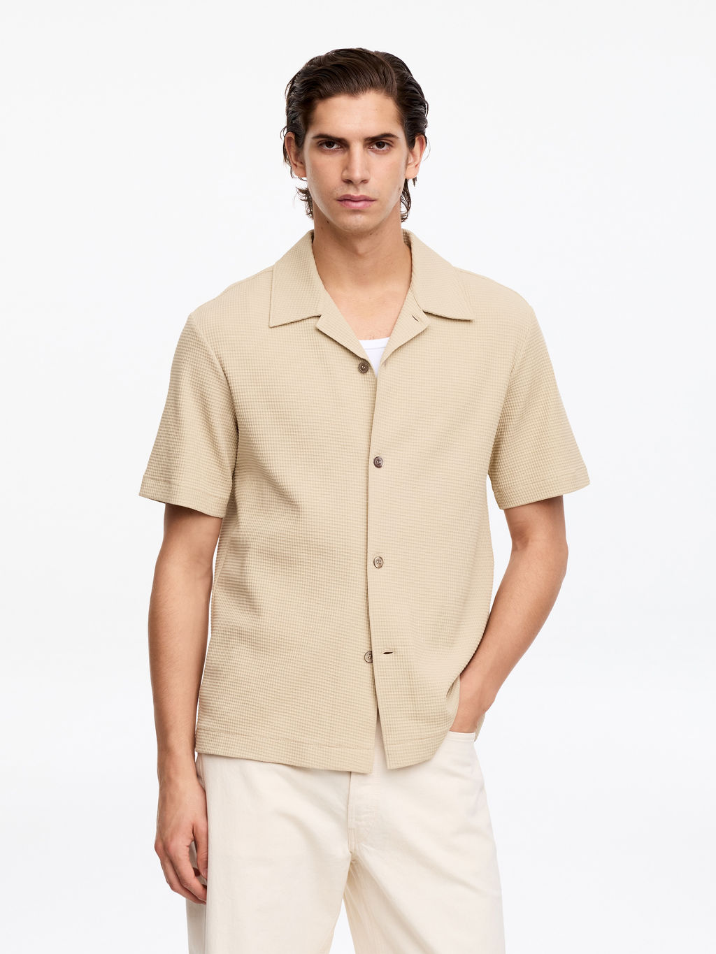 Camisa de punto gofrado - H&m фото 4