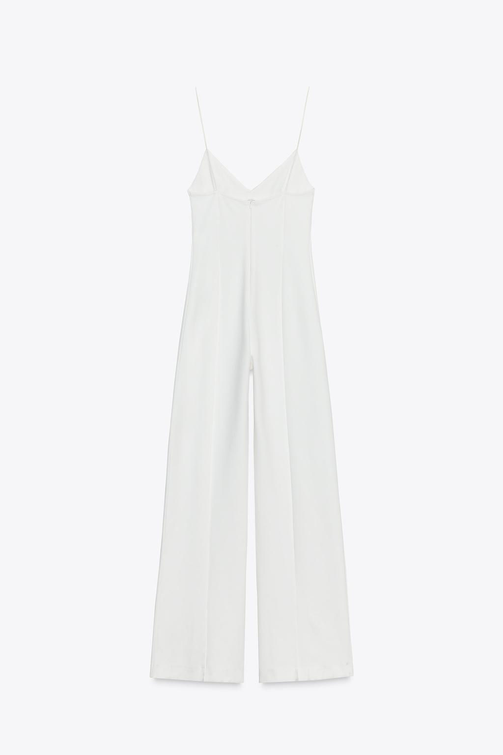 INTERLOCK WIDE-LEG JUMPSUIT - Zara фото 6