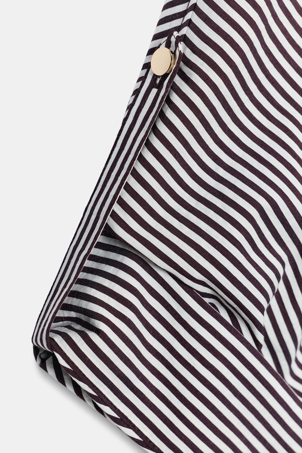CAMISA SAFARI RAYAS / marron/blanco