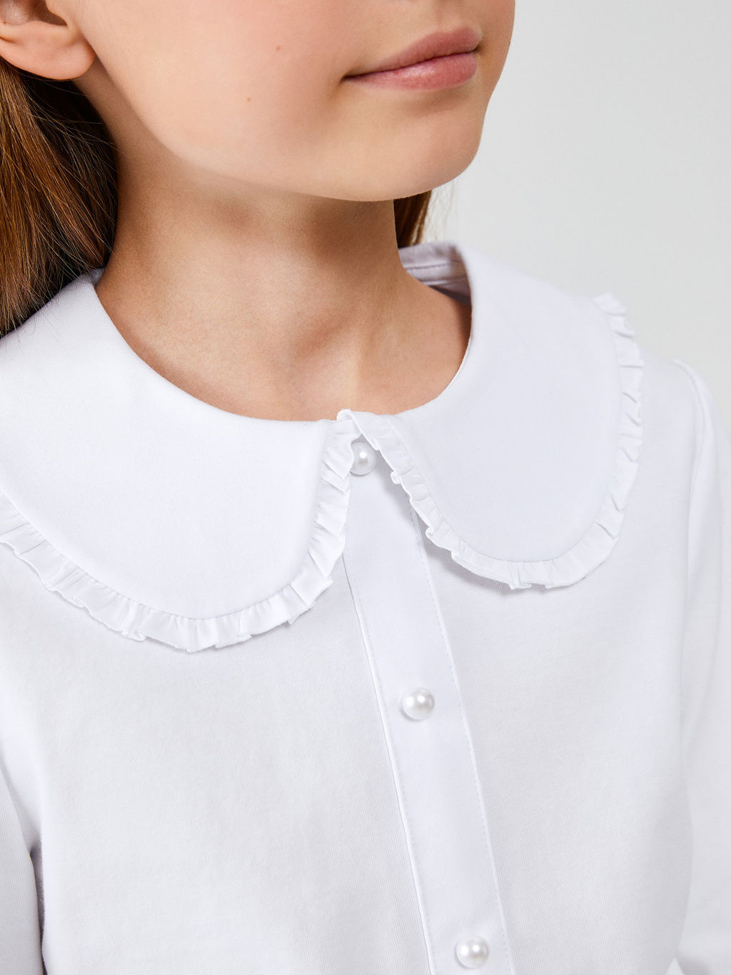 ACOOLA / Блузка детская для девочек Roberta белый фото 4