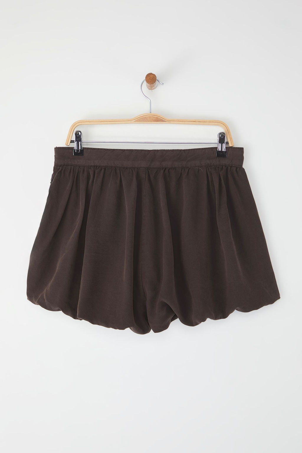 Trendyolmilla Kahverengi Normal Bel Mini Denim Balon Sort Etek TWOSS25SR00105  фото 7