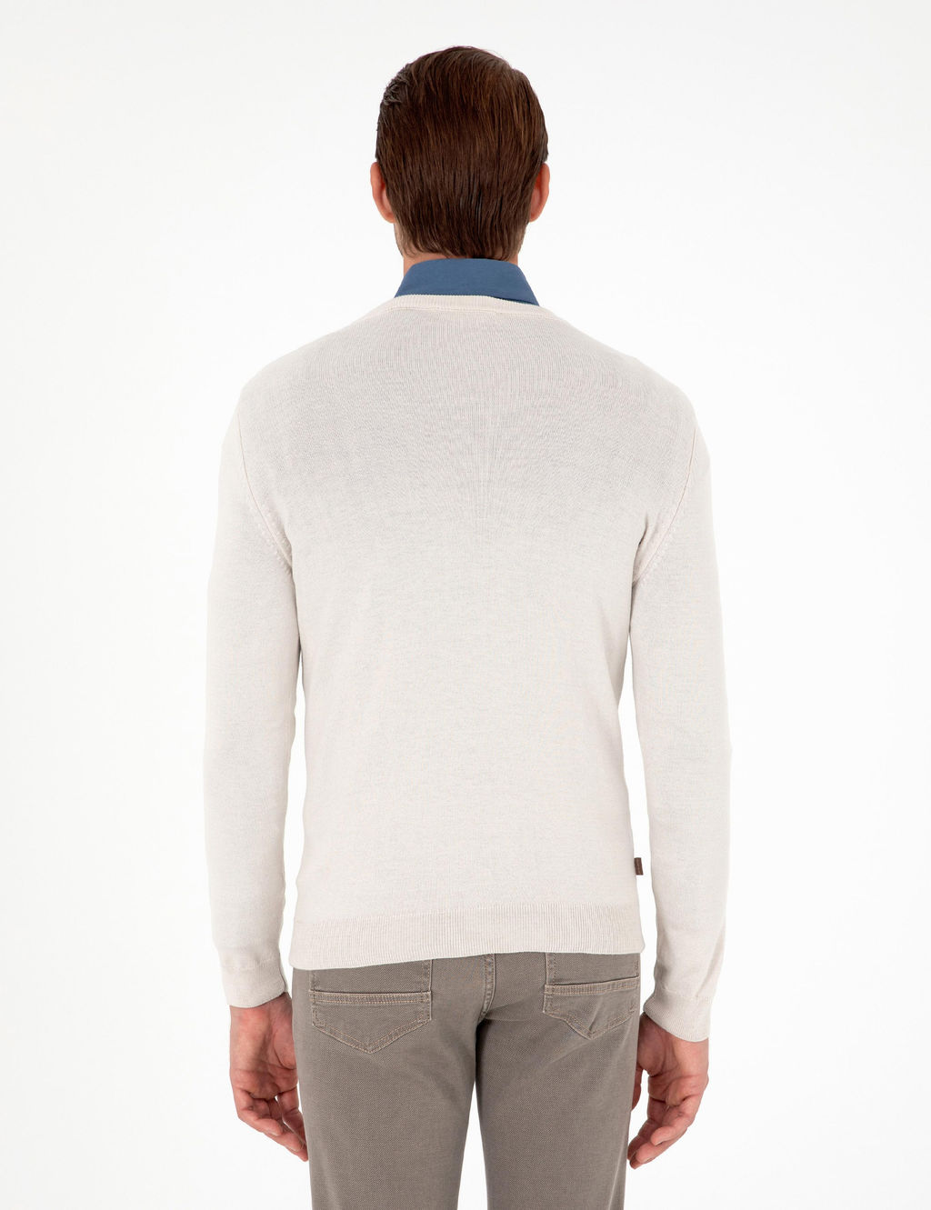 Ta_ Slim Fit V Yaka Basic Triko Kazak - Pierre cardin фото 5