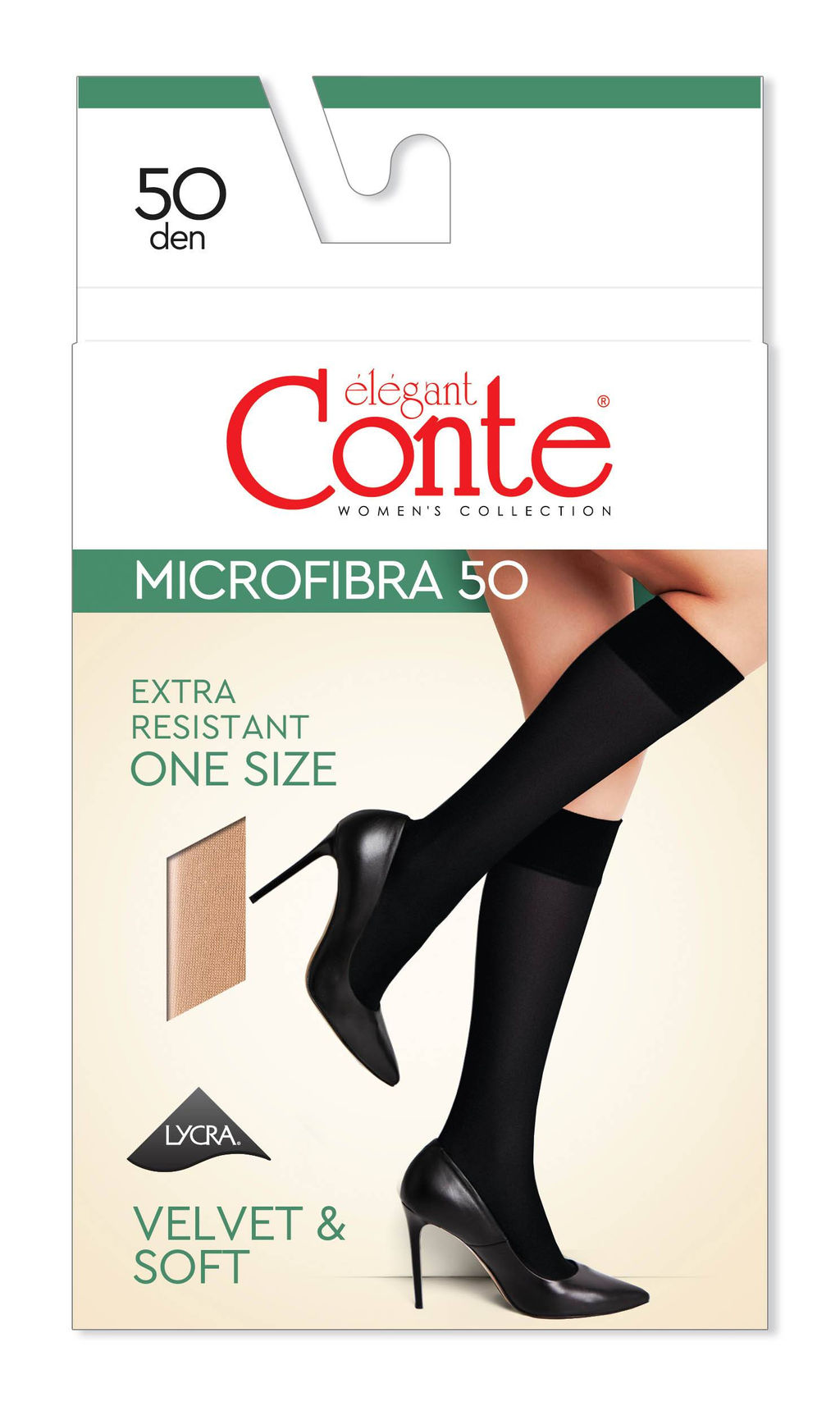 Цена за 2 пары. Носки Удлиненные CONTE MICROFIBRA 50 (конверт) shade - Conte elegant фото 2