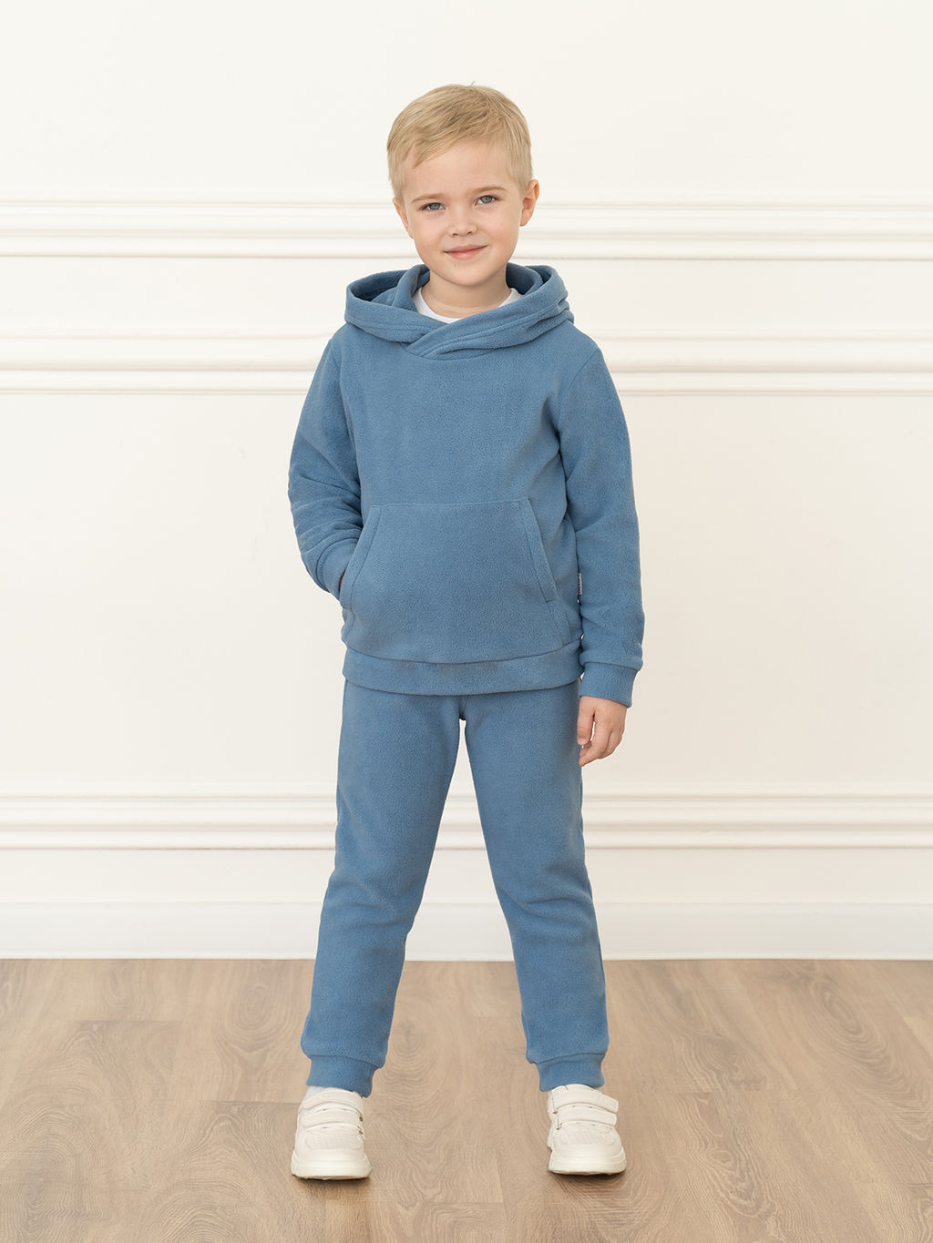 Костюм детский флисовый джинс 7043г(ш) (128, 64)