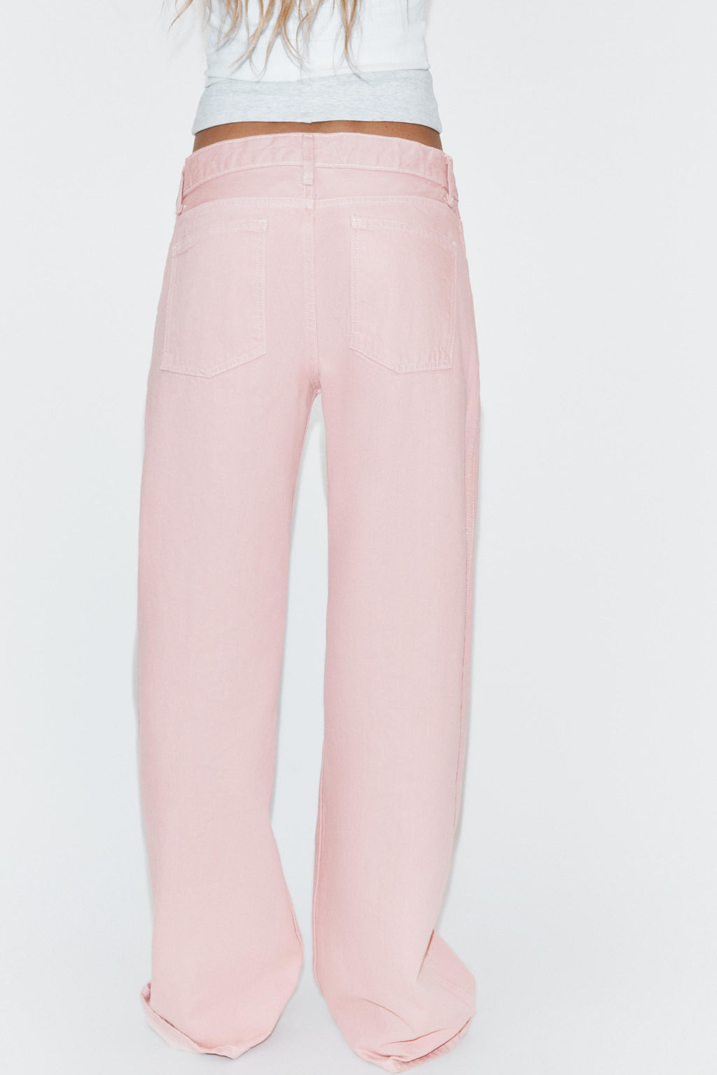 JEANS TRF REVERSIBLE TIRO MEDIO / Rosa - Zara фото 10