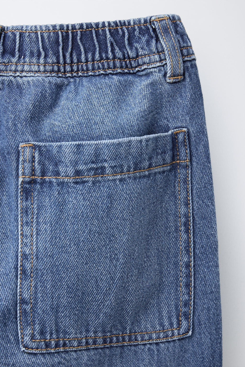 BALLOON JEANS WITH ELASTIC TRIM - Zara фото 4