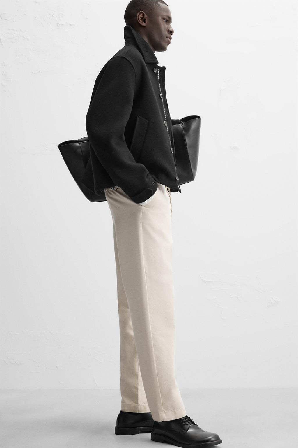 STRAIGHT-LEG TWILL TROUSERS - Zara фото 5