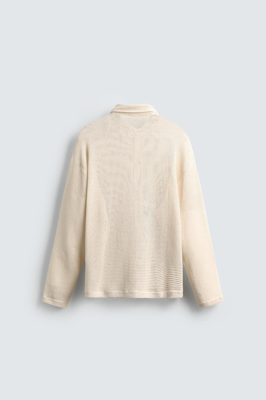 OPEN WEAVE SHIRT - Zara фото 9