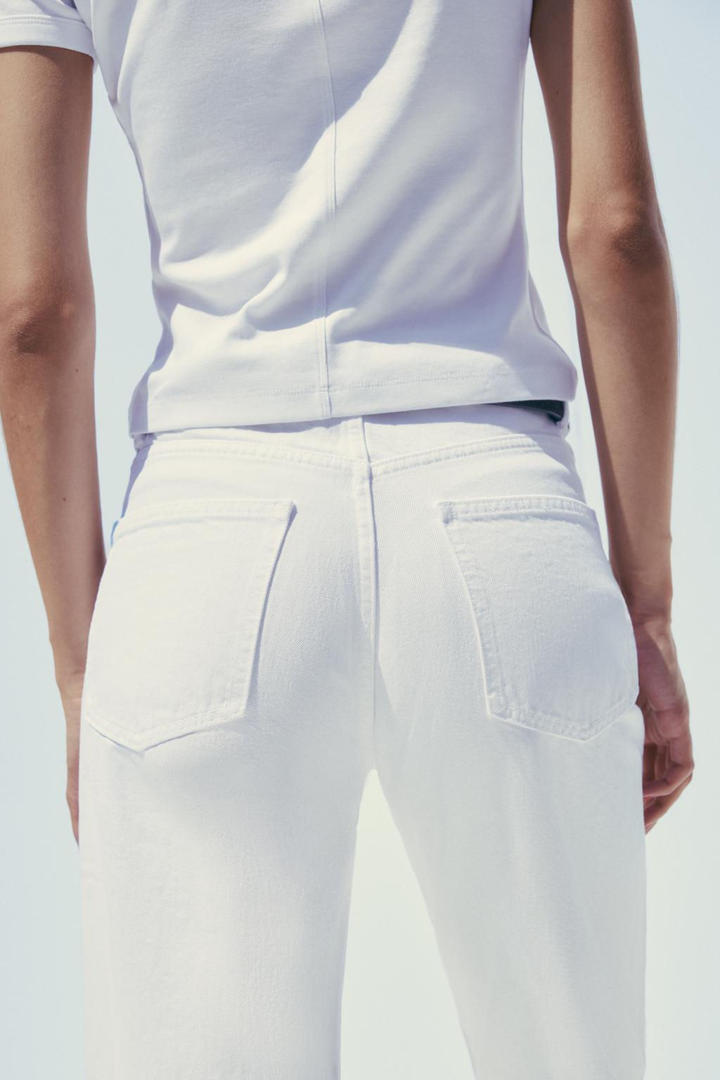 TRF MOM FIT HIGH-WAIST JEANS - Zara фото 6