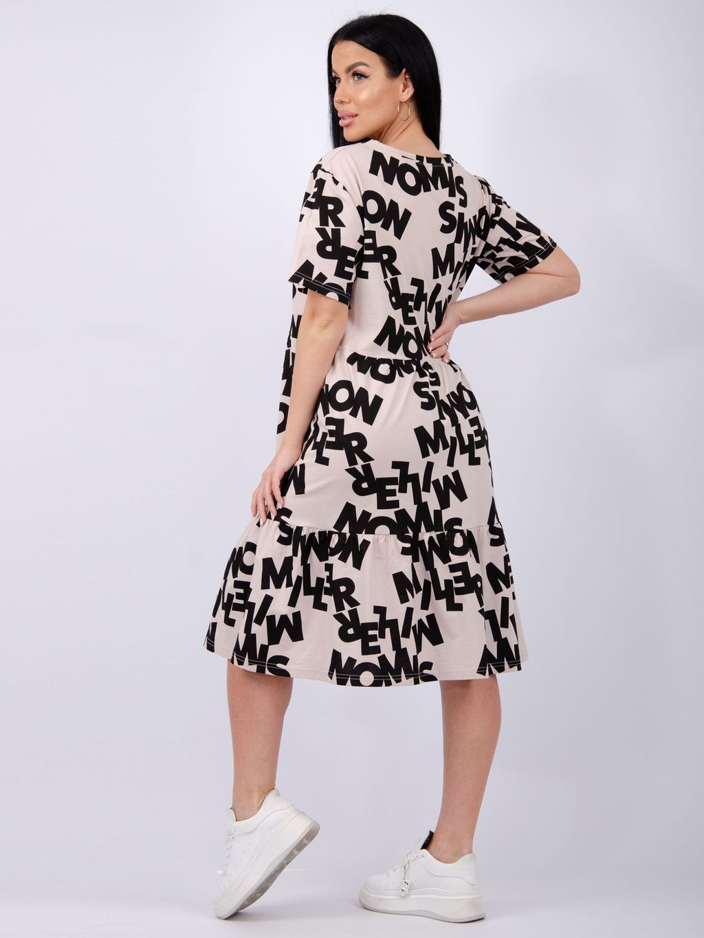 Туника "Касадея" бежевая, трикотаж (М)