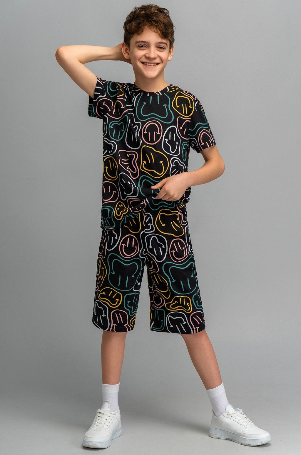 Хлопковый костюм для мальчика Happyfox