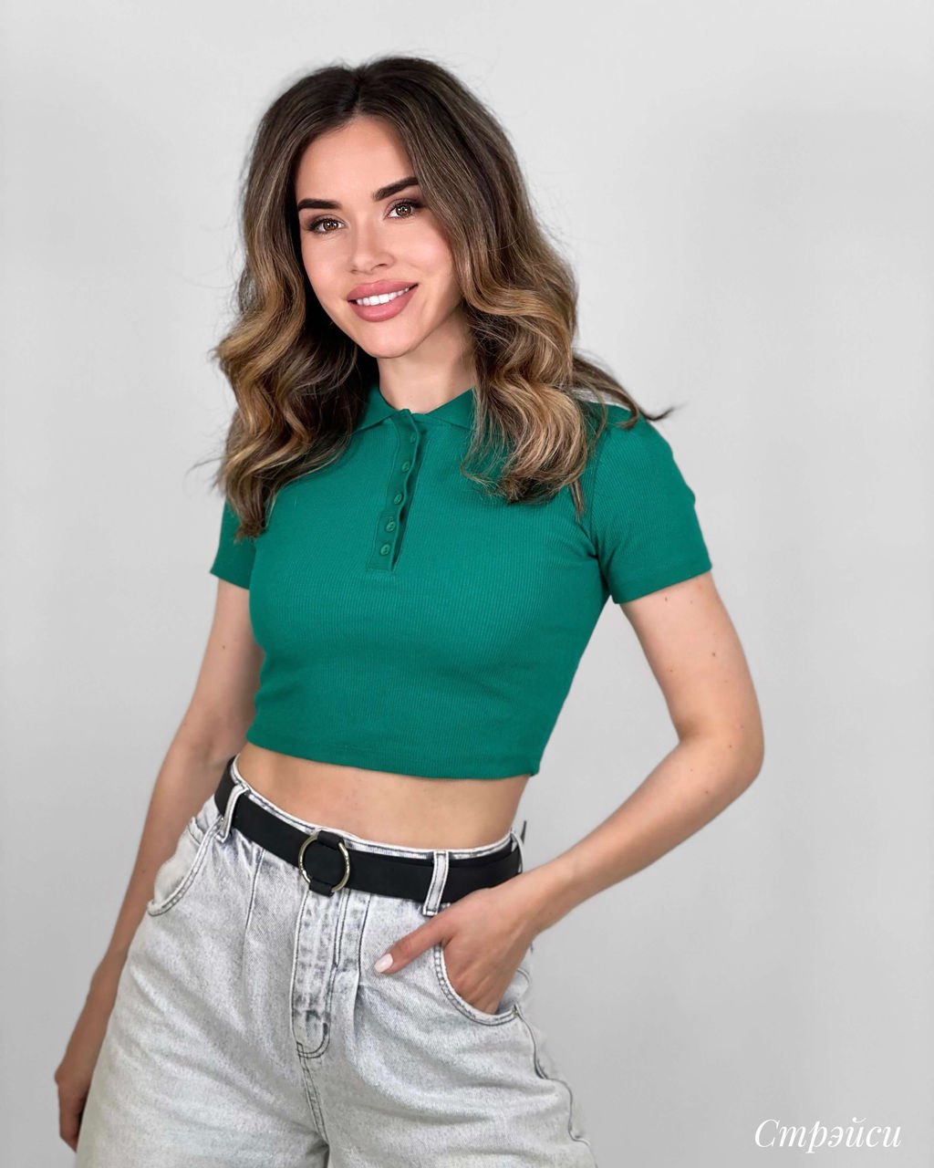 Топ Стрэйси (зеленый) - Nadi bordo фото 7