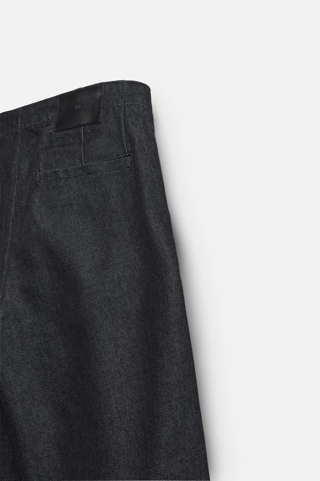 PLEATED WIDE-LEG JORTS - Zara фото 8
