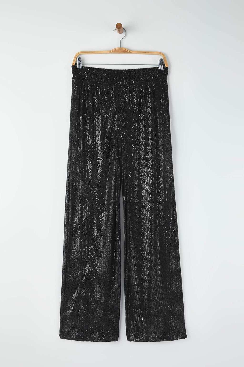 Siyah Pul Payet S?k/Gece Party Mini Sort Astarl? Pantolon TPRAW26PL00001 - Trendyolmilla фото 3