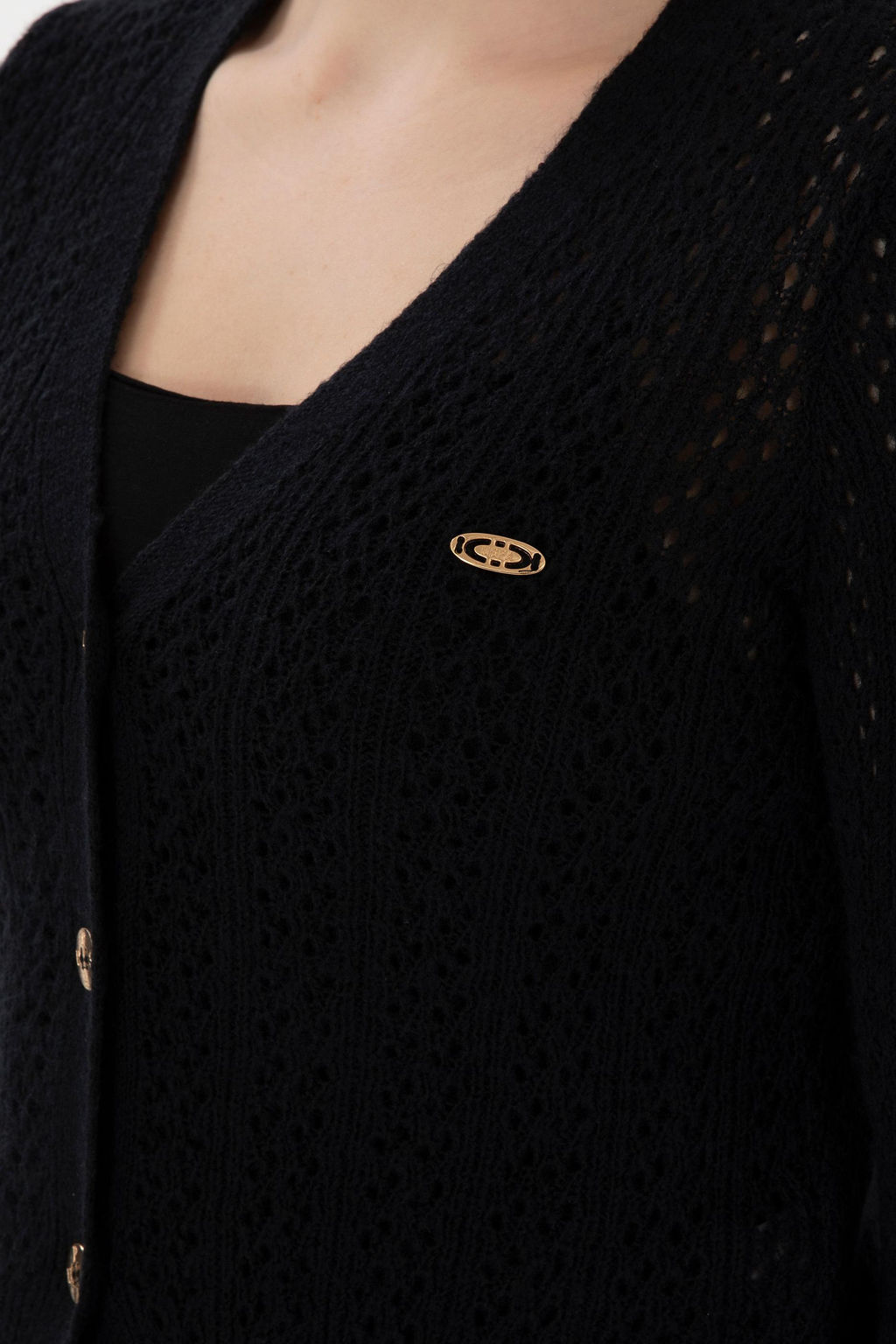 Женщина темно -синий трикотаж кардиган Неожиданная скидка в корзине - U.s. polo assn фото 7