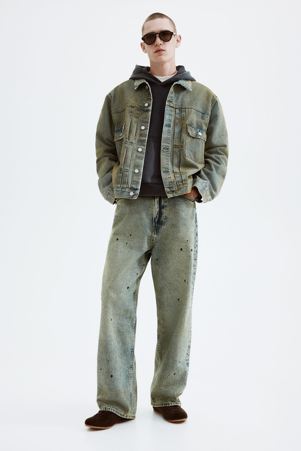 Cazadora denim Loose Fit - H&m фото 2